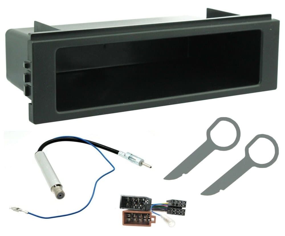 Single Din CD Radio Stereo Facia Fascia Panel Plate Adapter Pocket Kit For Vw