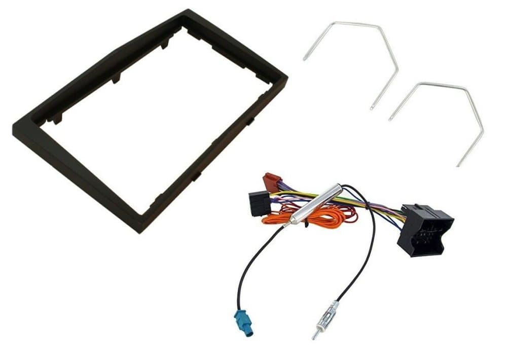 Stereo Double Din Fascia Panel Dfp-19-01 Gunmetal Kit For Vauxhall Zafira B