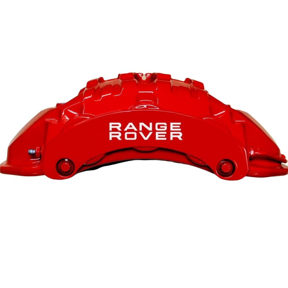 WHITE Range Rover High Quality Brake Caliper Decal Stickers 85x14mm