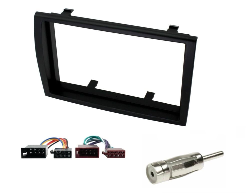 CD Radio Stereo Fascia Facia Adapter Fitting Kit Black Fits Fiat Ducato 06-2011