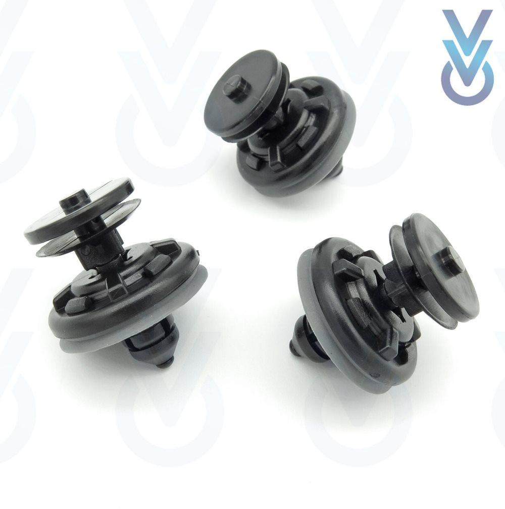 10x Rear Door Card Clips for some Volkswagen Golf, Polo, Passat, Tiguan, Touran