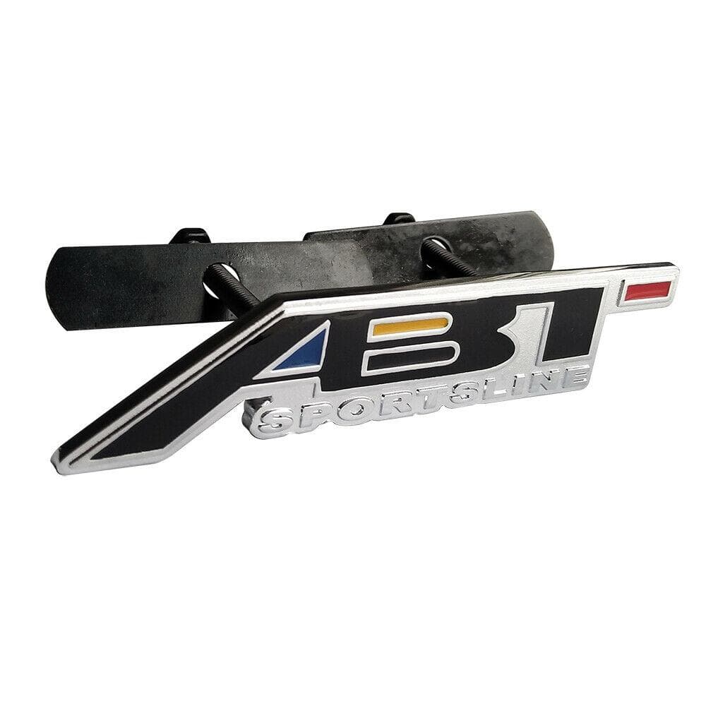 Chrome ABT Sportsline Grill Badge Emblem 90mm x 40mm