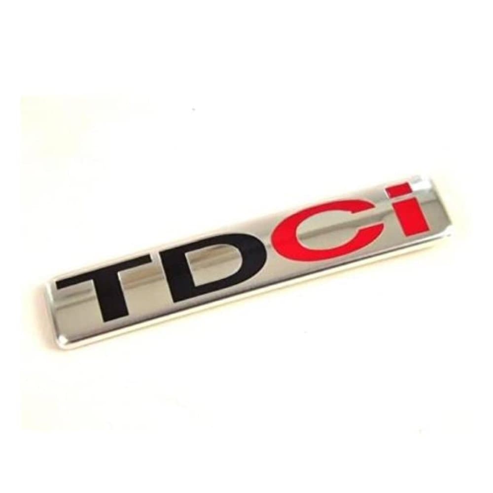 Black/Red TDCi Rear Fender Front Grill Bonnet Badge Emblem Boot 82mm x 17mm