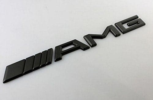 Matt Black AMG Boot Trunk Emblem Badge Stick On For All Mercedes AMGs