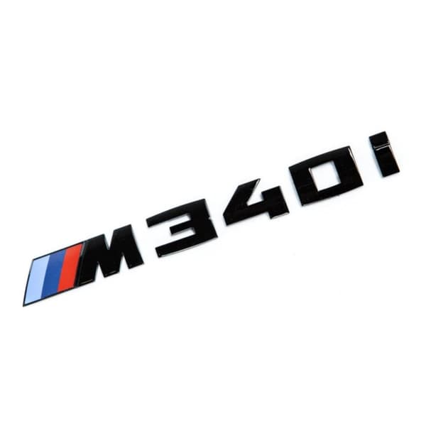 Gloss Black BMW M340i Letters Rear Boot Lid Trunk Badge Emblem For 3