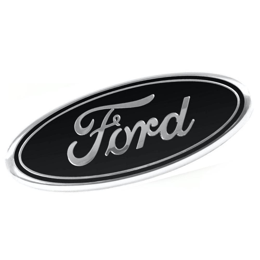 Black 9" 3 Pin Ford Oval Grill Badge Emblem For Transit Van MK6 MK7 2006 - 2014