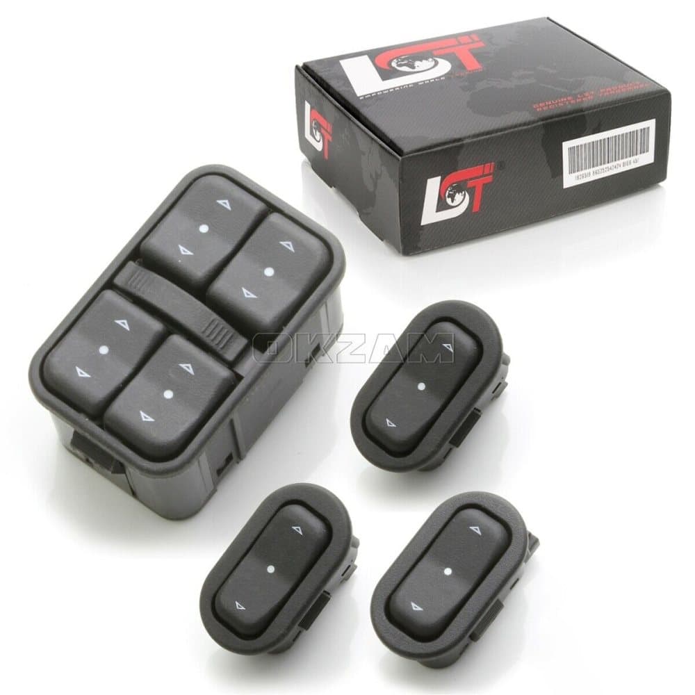 ELECTRIC WINDOW SWITCH SET FRONT REAR LEFT RIGHT FOR OPEL / VAUXHALL ZAFIRA A