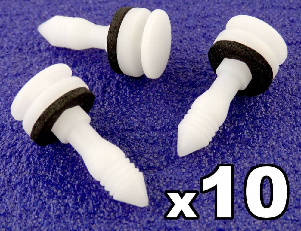 10x Jaguar Trim Clips Fastener for Door Cards & Interior Trim Panels