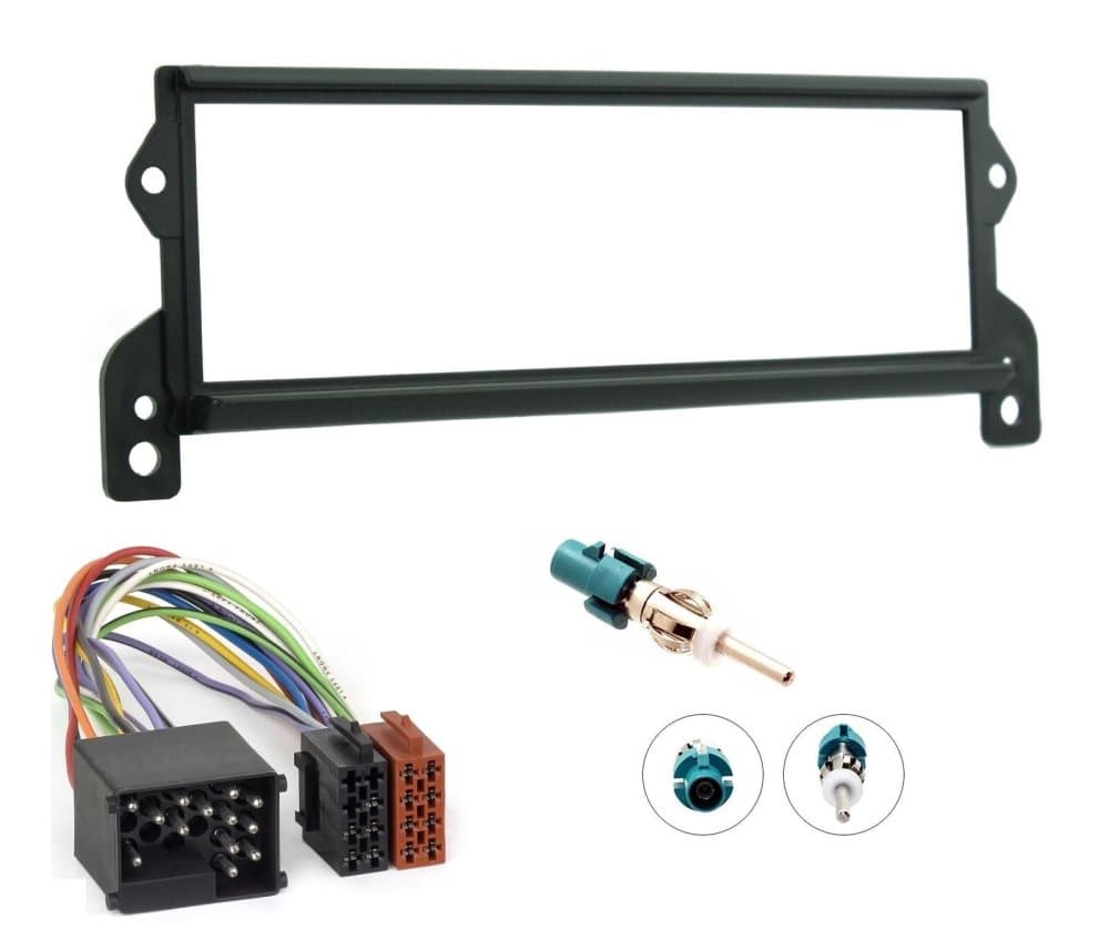 CD Stereo Radio Single Din Facia Fascia Panel Trim Full Kit Fits Bmw Mini 01-06
