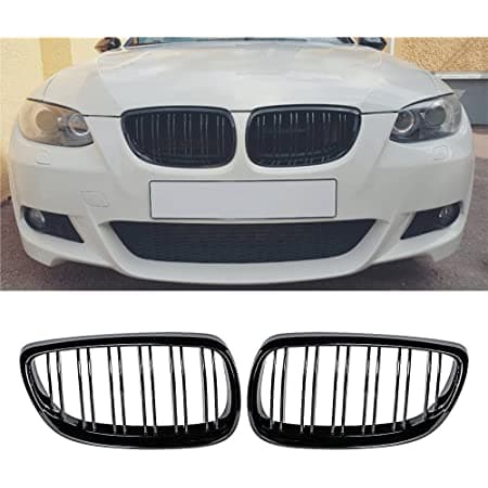 Front Kidney Gloss Black Grilles Grill For BMW 3 Series E92 E93 2010-2014 UK