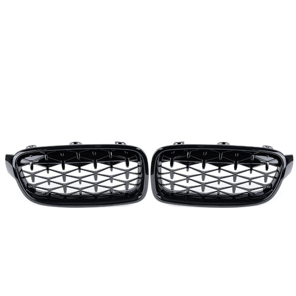 Kidney Grill Grille Diamond Black&Chrome For BMW F30 F35 F80 Saloon Estate 11-19