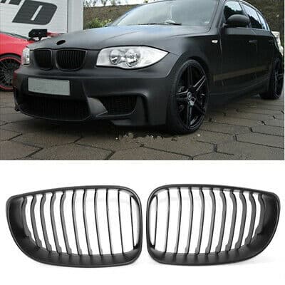 Front Kidney Gloss Black Grille Grill For BMW E81 E82 E87 1 Series 2004-2007 UK