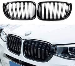 Glossy Black Front Kidney Grilles Grill For BMW 7 Series F01 F02 F03 F04 09-15