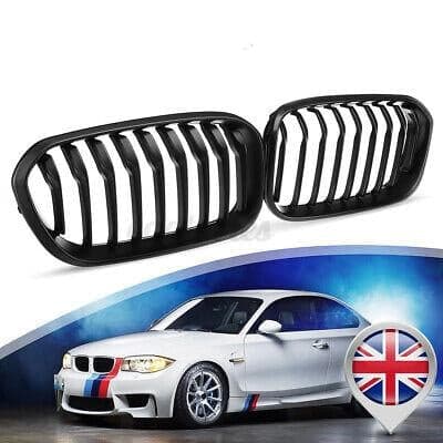 Front Kidney Grill Grilles Matte Black For BMW F20/F21 1 Series 2015-2017 UK