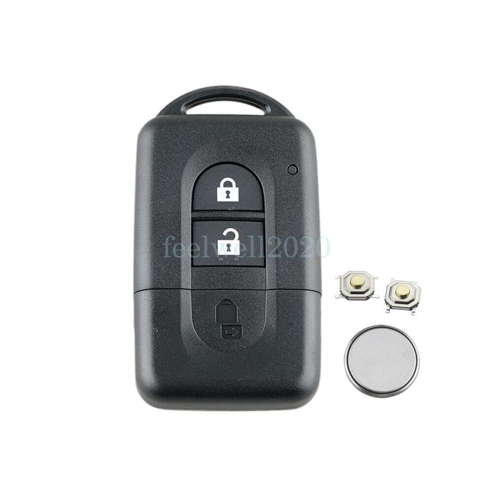 Car Key Fob Case Battery For Nissan Micra Navara X-Trail Qashqai Pathfinder Duke