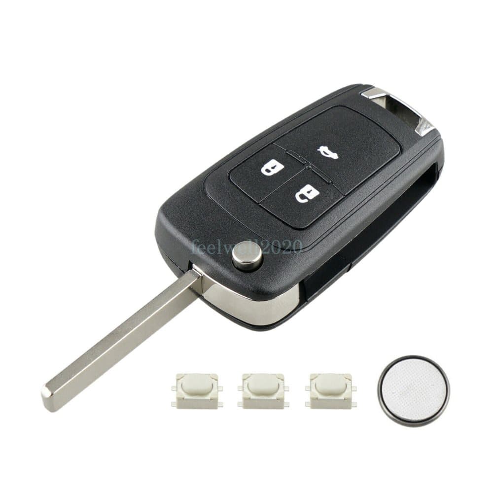 For Vauxhall Opel Zafira Astra Insignia Key Case Fob + Repair Switch Battery Kit