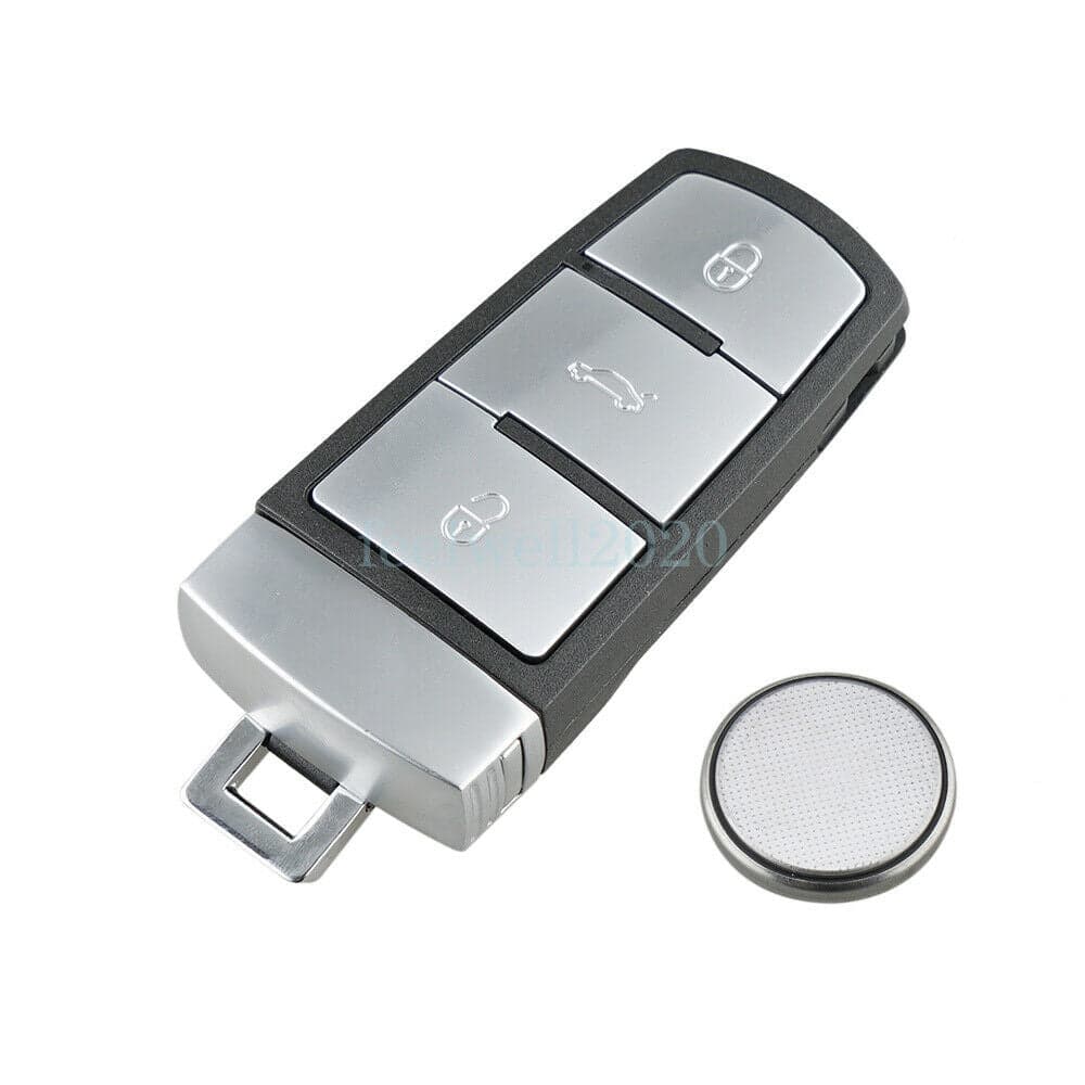 3 Button Car Key Fob Shell Case Battery For VW CC Volkswagen Passat 2005 - 2010