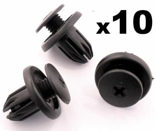 10x Honda Bumper, Grille, Sideskirt, Undertray etc Plastic Trim Panel Clips