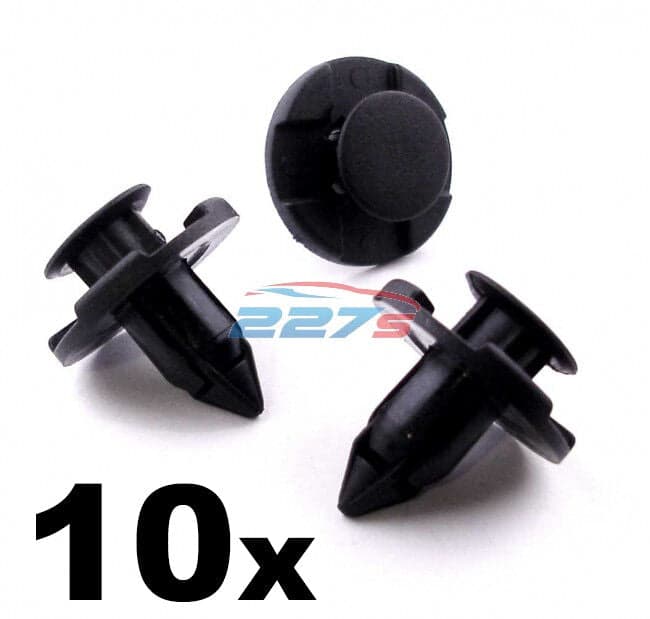 10x Wheel Arch Lining / Splashguard Clips for Nissan- 8mm Plastic Trim Clips
