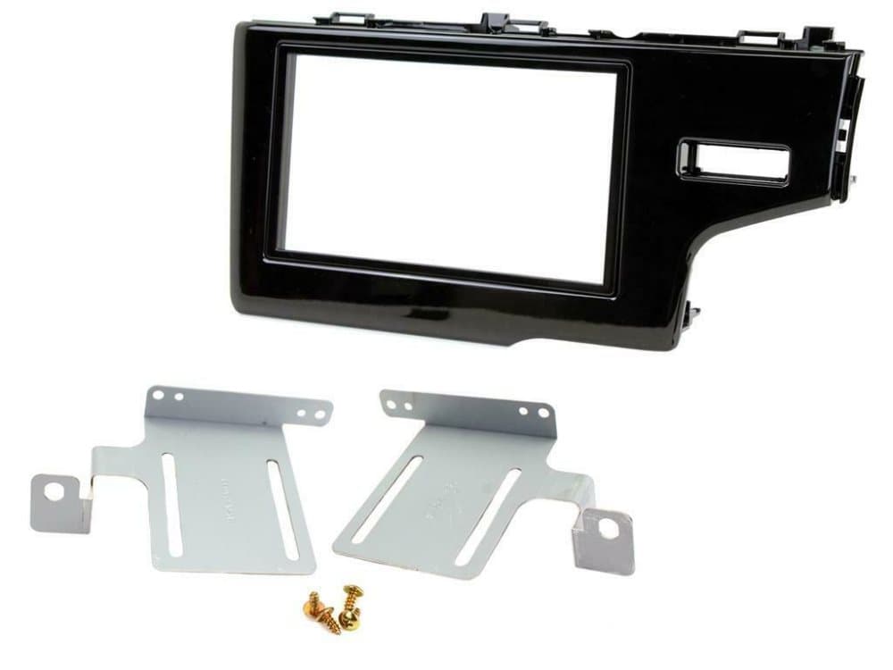 Radio Stereo Facia Fascia Double Din Ct23hd32 For Honda Jazz Fit Gloss Black Rhd