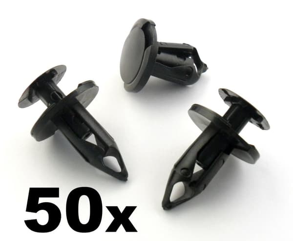 50x VW 8mm Push Fit Rivets for Engine Undertray, Splash Guards and