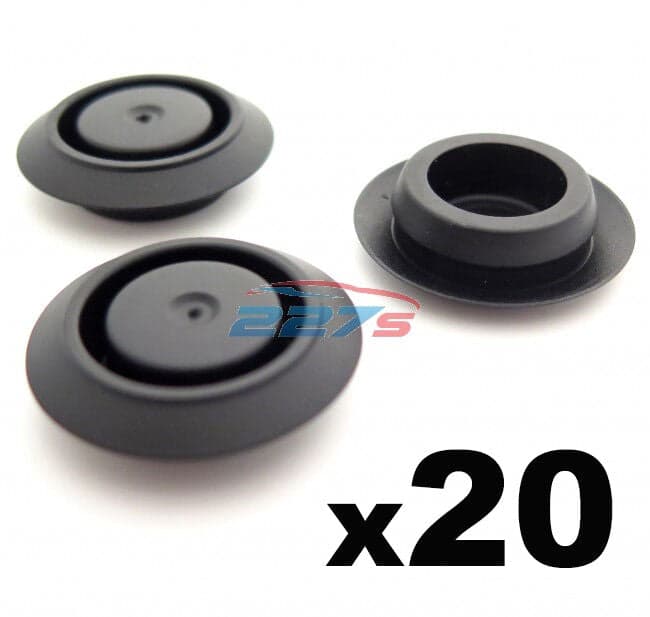 20x 18mm Hole Blanking Plugs / 18mm Blanking Grommets- For a 2mm Panel Thickness