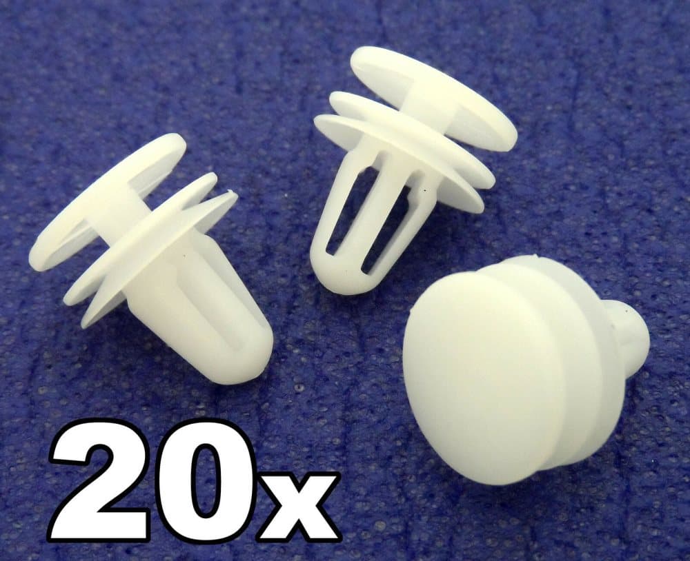 20x Peugeot Door Card Clips- Plastic Trim Retainers for Interior Door Panels