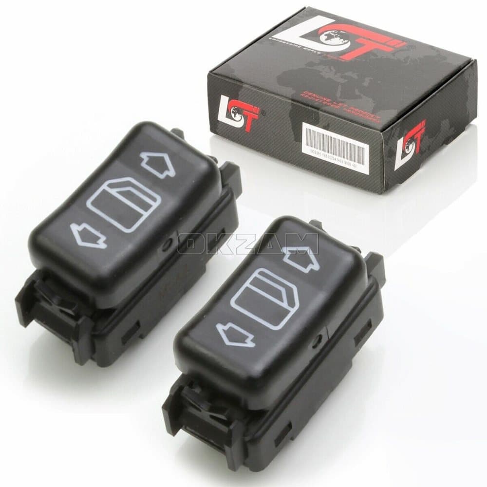 2x ELECTRIC WINDOW SWITCH FOR CENTER CONSOLE LEFT RIGHT MERCEDES C124 S124 W124