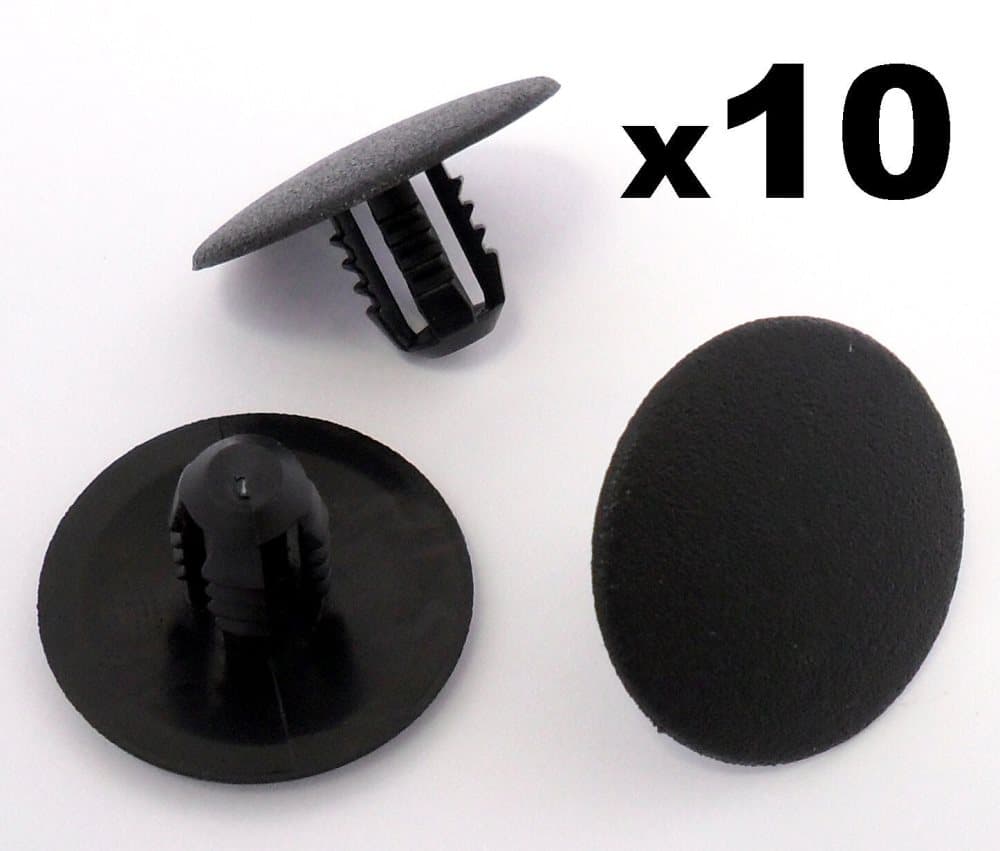 10x Ford Plastic Bonnet Insulation Panel Clips Fasteners- Mondeo Fiesta Transit