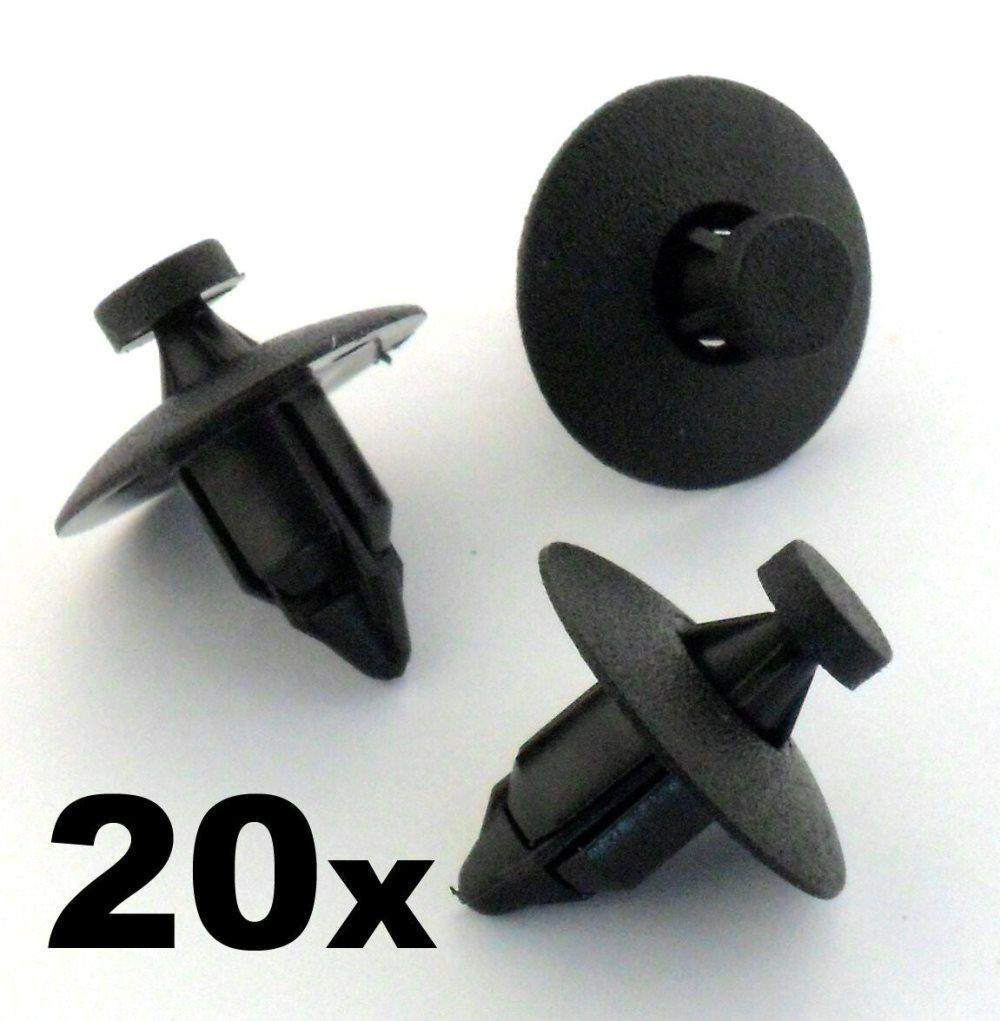 20x Volvo Plastic Rivet Fastener Clips- For trim panels, bumper, fascias, lining