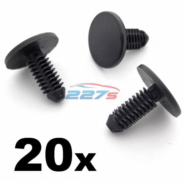 20x 6.5mm Plastic Fir Tree Clips- Body & Panel Clips for Peugeot Citroen 6992.95