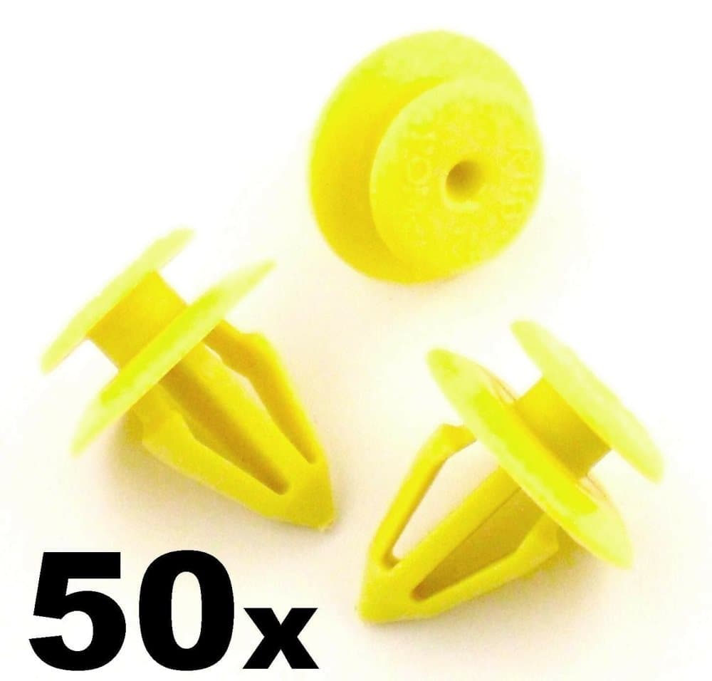 50x Ford Interior Door Card & Panel Retainer Plastic Trim Clips