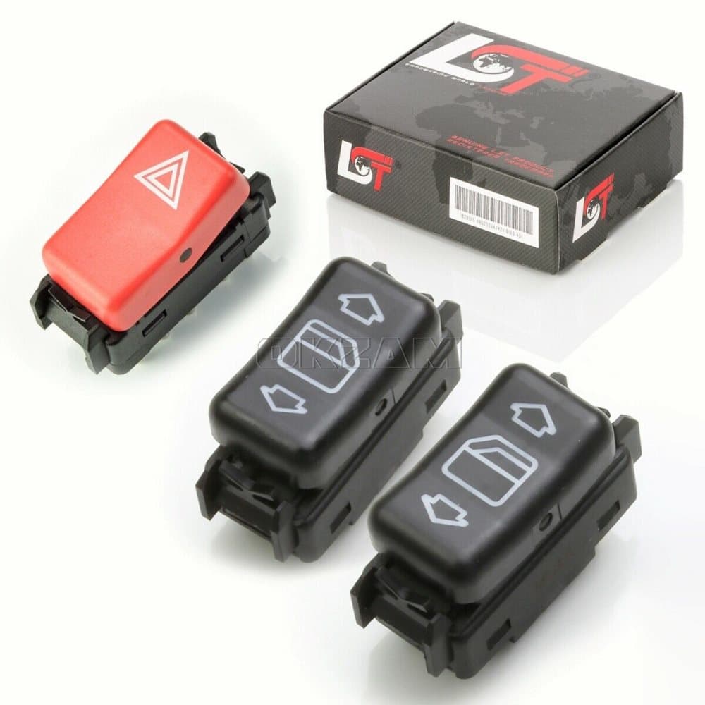 WINDOW SWITCH AND HAZARD WARNING SWITCH CENTER CONSOLE MERCEDES C124 S124 W124