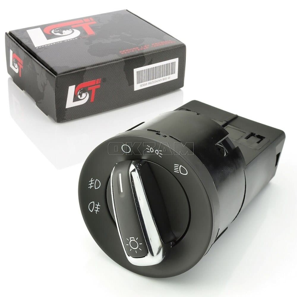 HEADLIGHT SWITCH WITH CHROME TRIM FOR SEAT ALHAMBRA