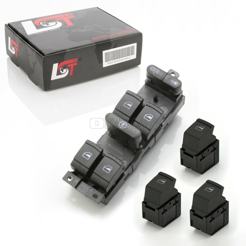 ELECTRIC WINDOW CONTROL SWITCH SET FRONT REAR LEFT RIGHT FOR SEAT TOLEDO II 2