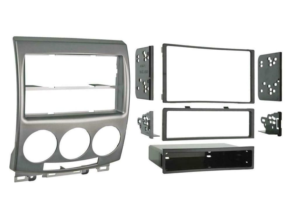 CD Radio Stereo Facia Fascia Ct23mz06 For Mazda 5 Single & Double Din Silver