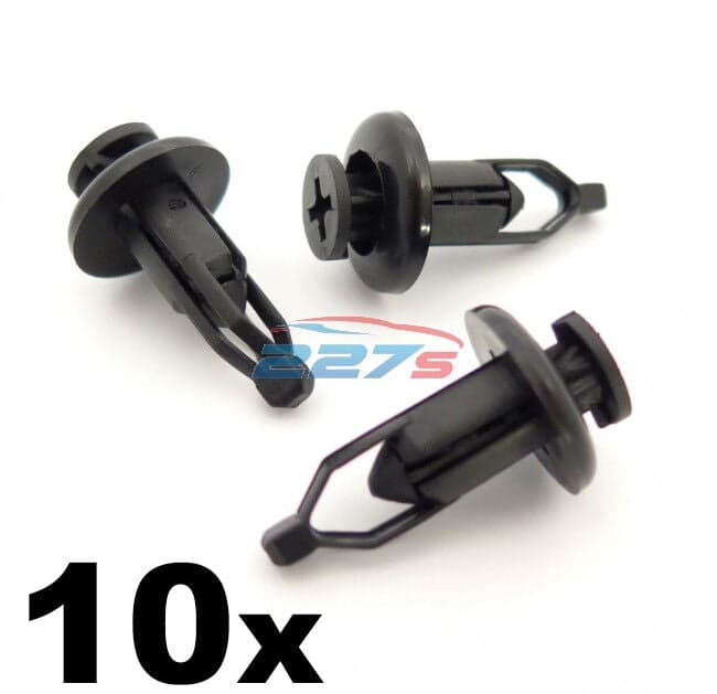 10x 9mm Front & Rear Plastic Bumper Clips- Fits Toyota Lexus Same as 90467-09143