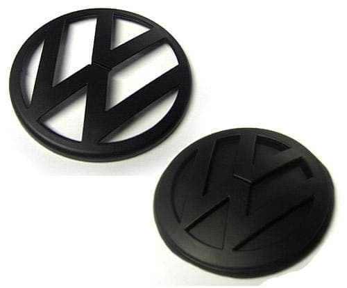 Matt Black Front Grill & Rear Badge Emblem Set For VW Volkwagen Golf MK4 1999-2006
