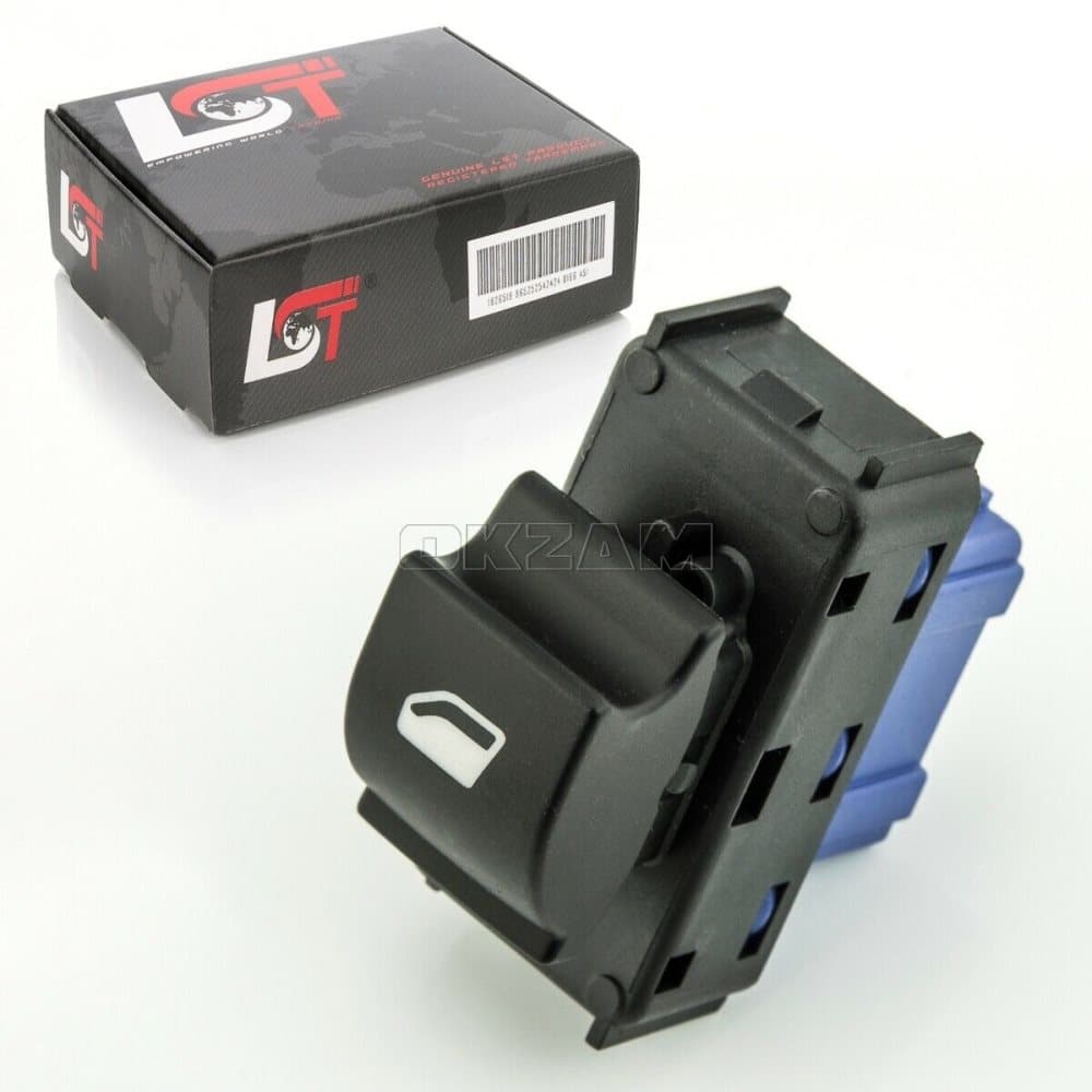 ELECTRIC WINDOW SWITCH FRONT RIGHT FOR CITREON DS3 BLUE BASE