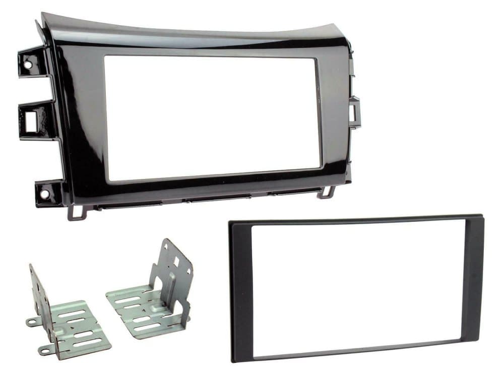 Radio Stereo Facia Fascia Ct23ns36 Double Din Glos Black For Nissan Np300 Navara
