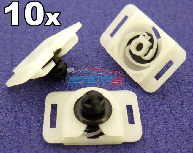10x Plastic Trim Clips for VW Interior Door Cards Door Panels & Door Trims