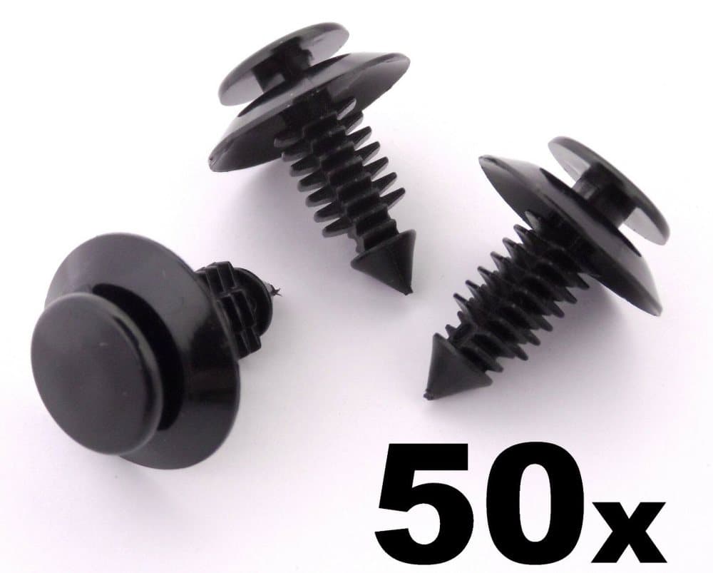 50x Ford Interior Trim Panel Clips, Door Card & Fascia Panel Fasteners- N801925