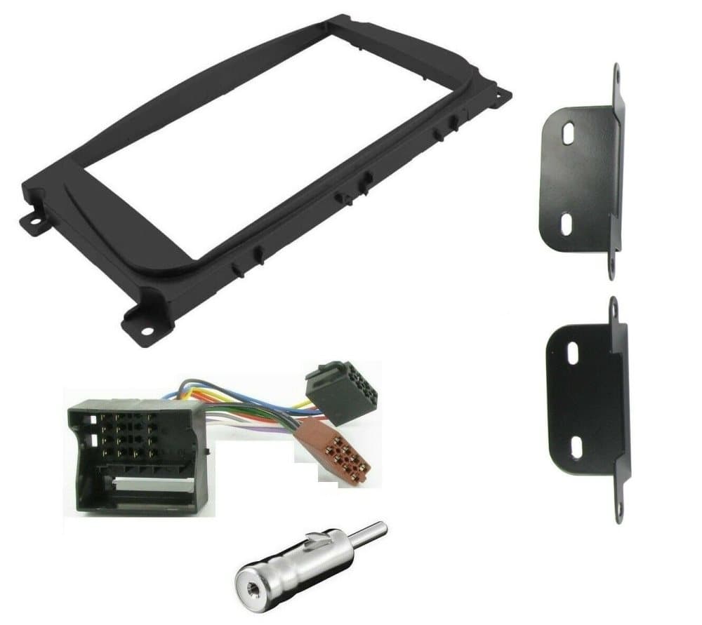 CD Radio Stereo Double Din Facia Fascia Plate Adaptor Panel Kit Black Fits Ford
