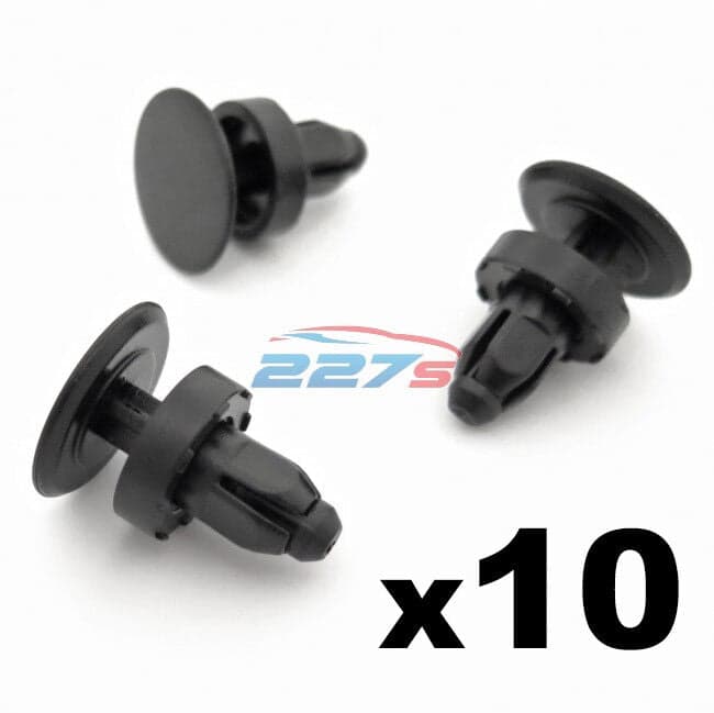 10x Windscreen Cowl / Scuttle Panel Trim Clips, Honda 91508-SR3-000