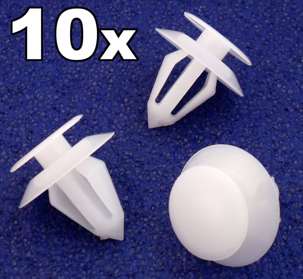 10x Vauxhall Plastic Trim Clips- Door Card & Wing Mirror Trim Panel Cover Clips