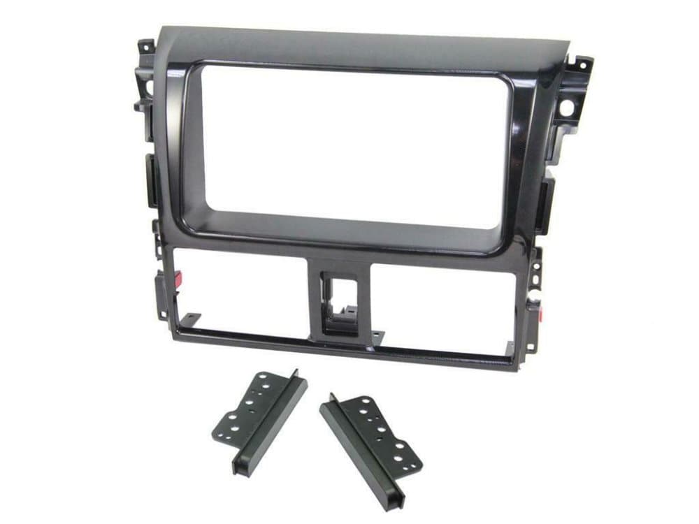 Radio Stereo Fascia Facia Ct23ty41 For Toyota Vios Yaris Piano Black Double Din