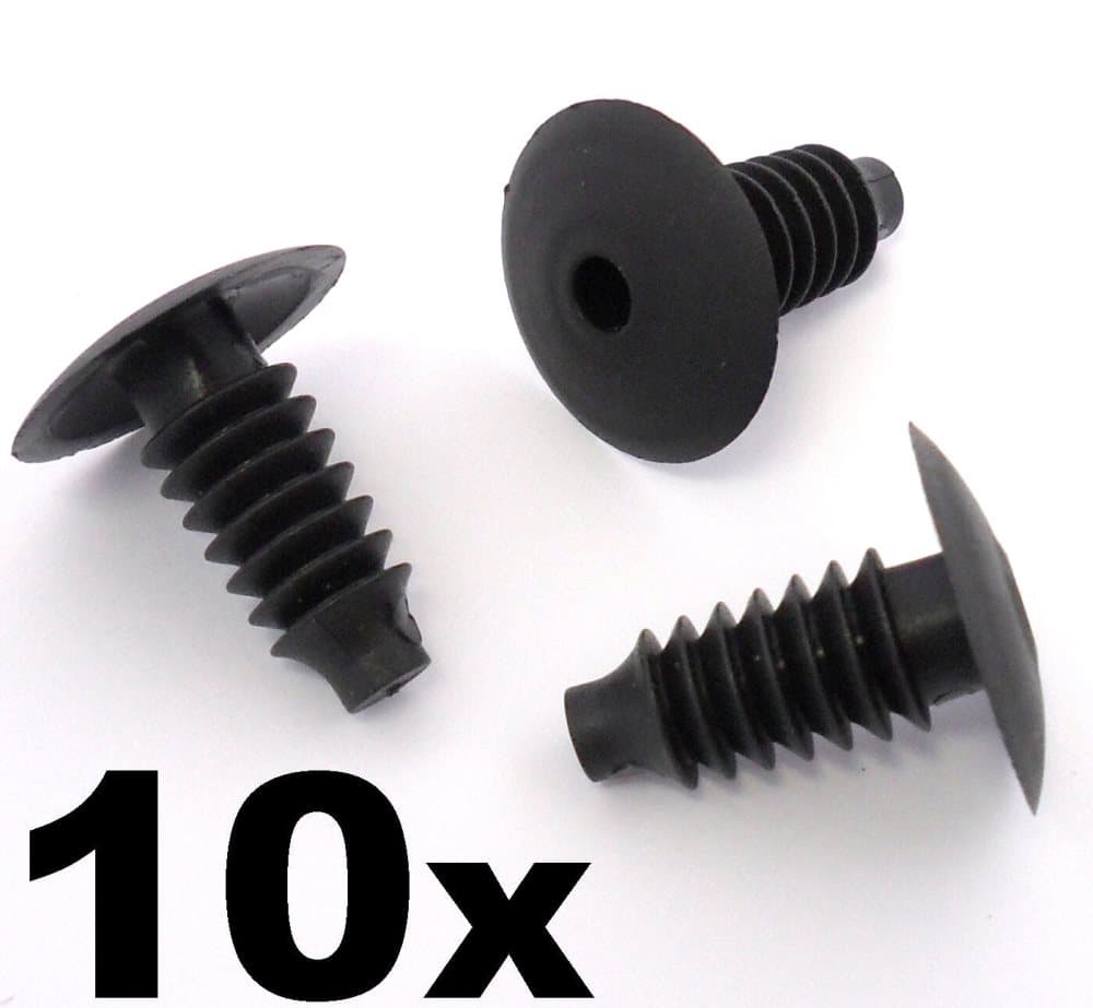 10x Skoda Plastic Trim Clips- Bung Interior Door Boot Lining Roof Carpet Panels