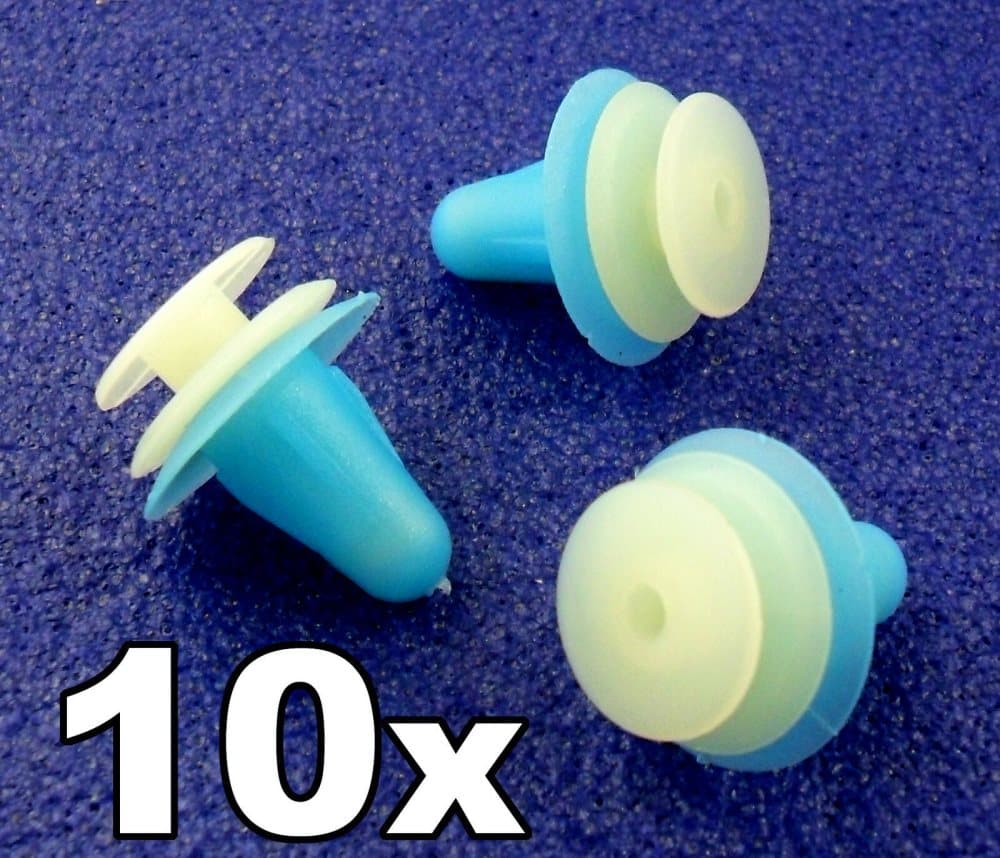 10x Isuzu Interior Trim Panel, Fascia & Door Card Retainer Trim Clips
