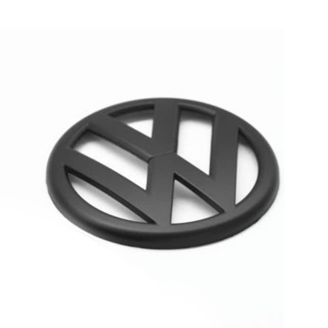 Matt Black Front Grill Badge Emblem Set For VW Volkwagen Golf MK4 1999-2006