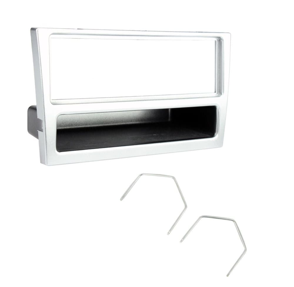 Stereo Fascia Panel + Keys Ct24vx02 Silver For Vauxhall Corsa Agila Astra Meriva